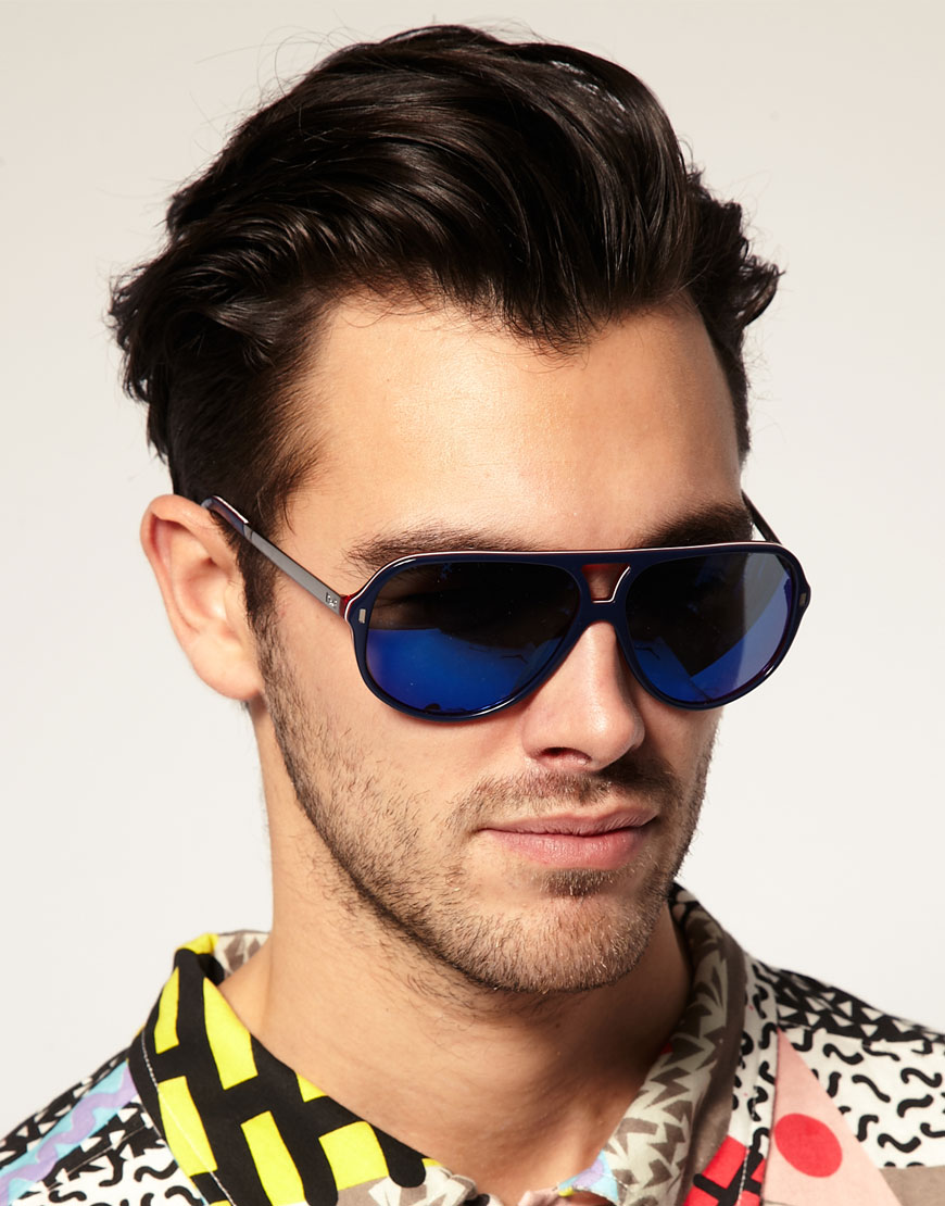 Lyst - Dolce & Gabbana Dg Mirrored Aviator Sunglasses in Blue for Men