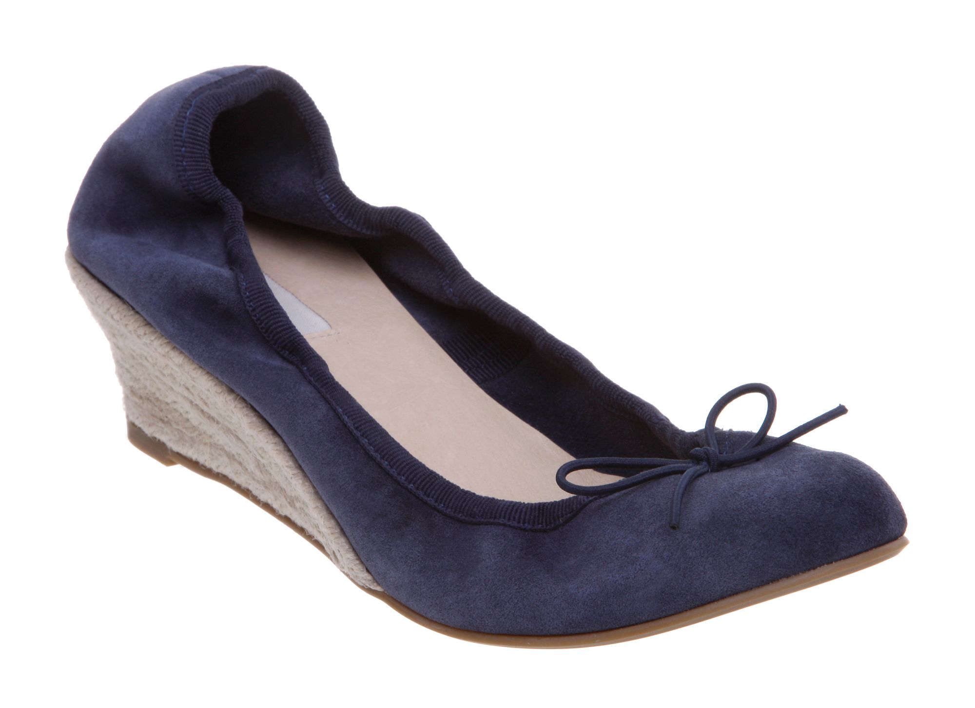 low heel navy espadrilles