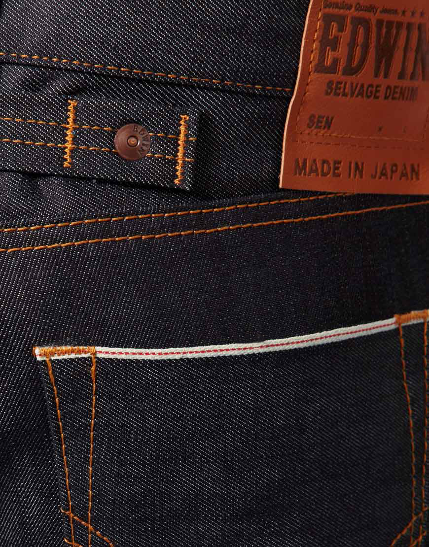 Edwin Edwin Sen Japanese Red Selvedge Skinny Jeans in Blue for Men - Lyst