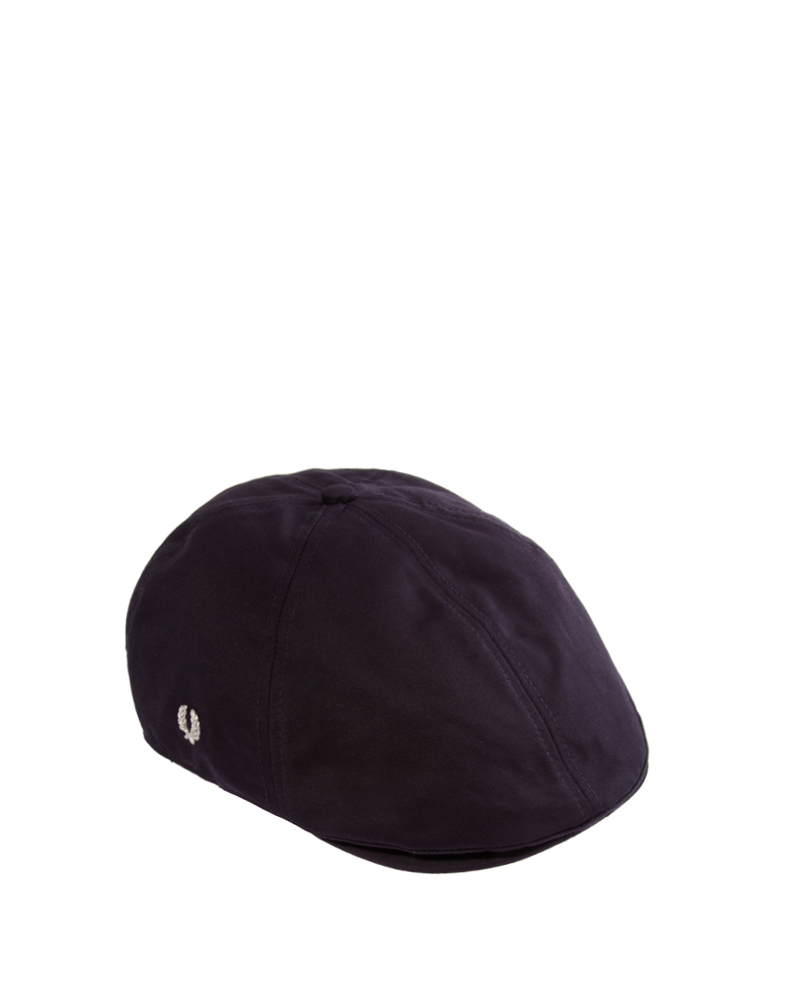 Fred Perry Panelled Flat Cap in Navy (Blue) for Men | Lyst