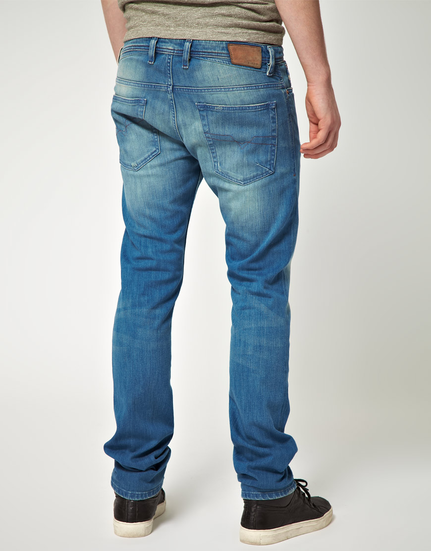 Diesel Shioner Slim Fit Jeans in Blue for Men | Lyst