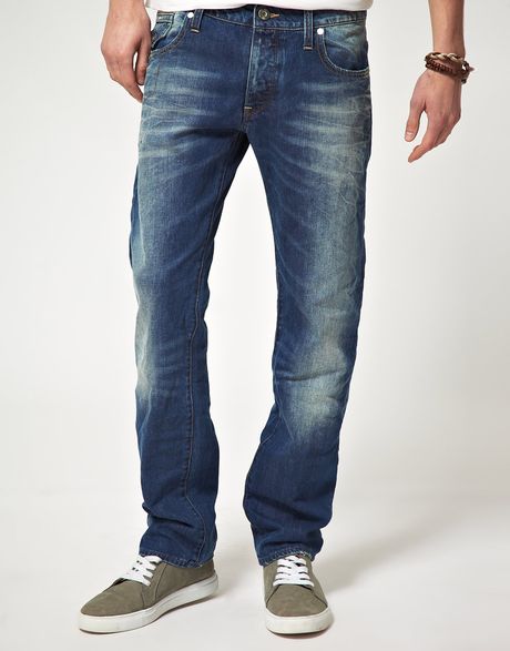 G-star Raw Morris Low Straight Jeans in Blue for Men | Lyst