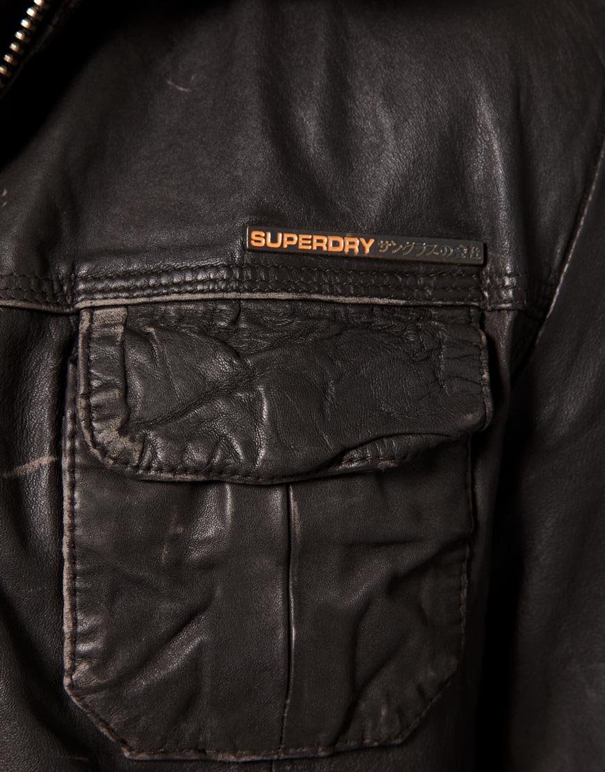 Helderheid Volgen Reserve Superdry Superdry Brad Leather Jacket in Brown for Men - Lyst