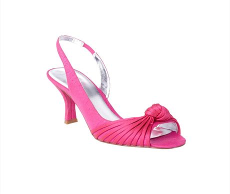 Jacques Vert Ruby Rose Knot Detail Heels in Pink | Lyst