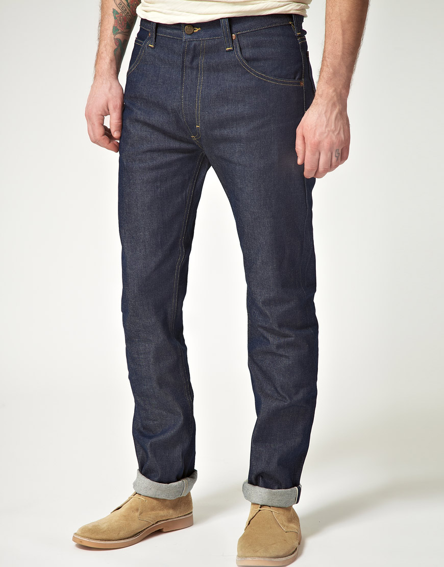 Lee Jeans Lee 101 Rider Selvedge Slim Fit Jeans in Blue for Men | Lyst  Canada