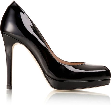 L.k.bennett Sledge Platform Court Shoes in Black | Lyst