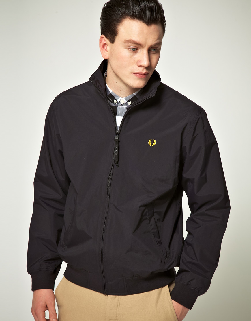 Fred Perry Sailing Jacket in Black for Men - Lyst