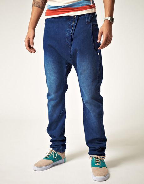 Humor Humor Nixon Drop Crotch Jeans in Blue for Men | Lyst