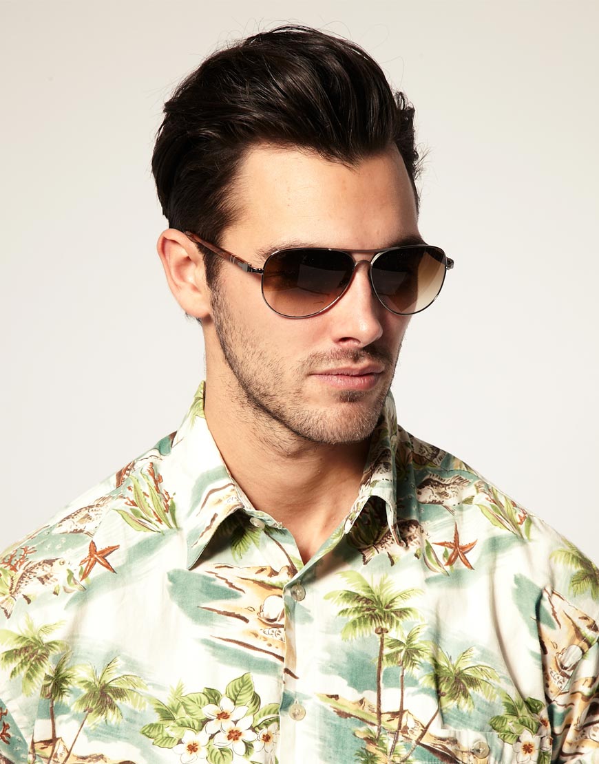Persol Persol Aviator Sunglasses in Brown for Men | Lyst