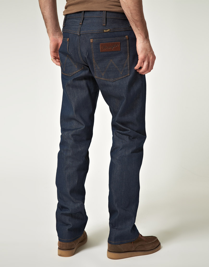 Wrangler Evan Straight Jeans in Blue for Men - Lyst
