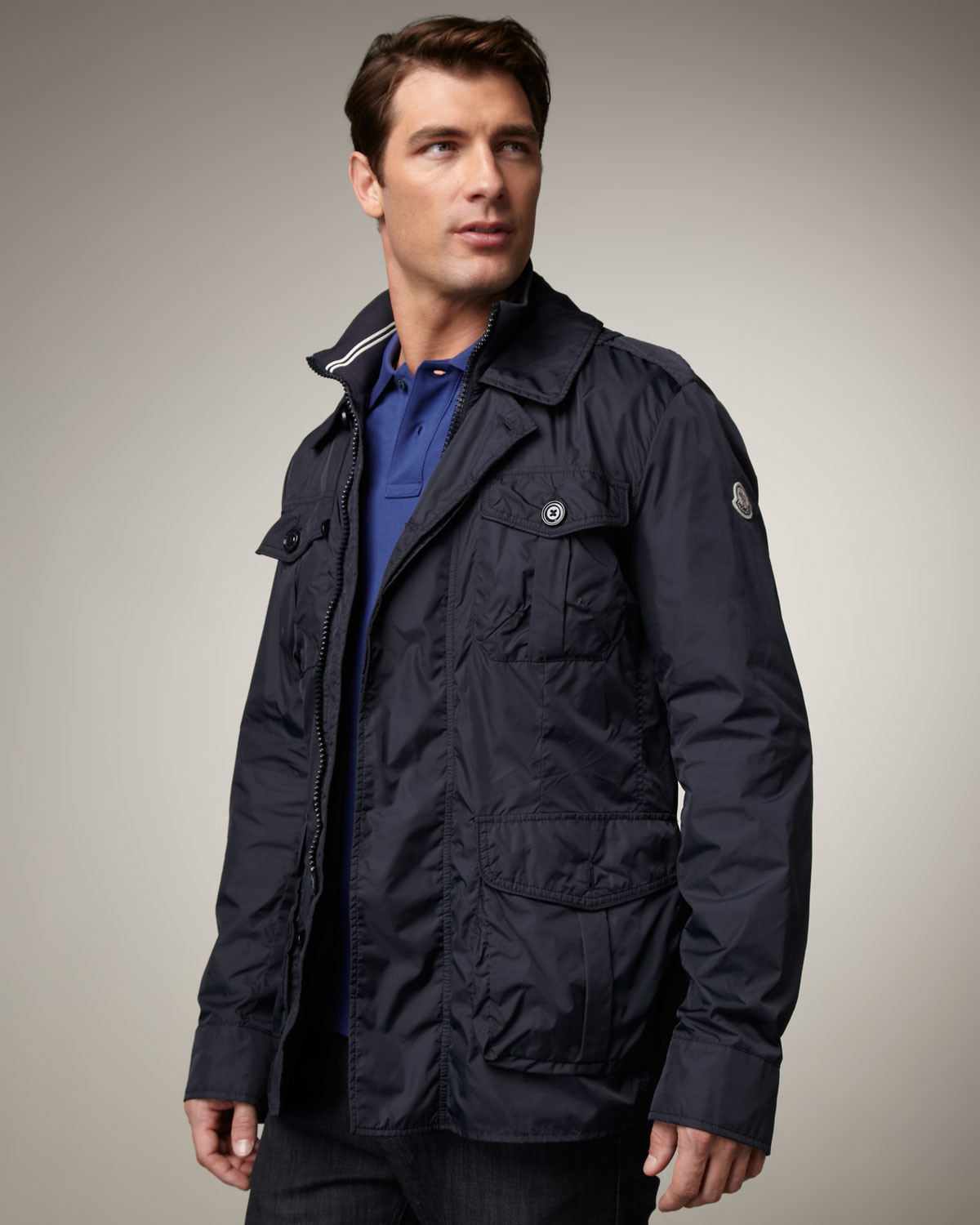 Moncler Kenya Field Jacket in Navy (Blue) for Men - Lyst