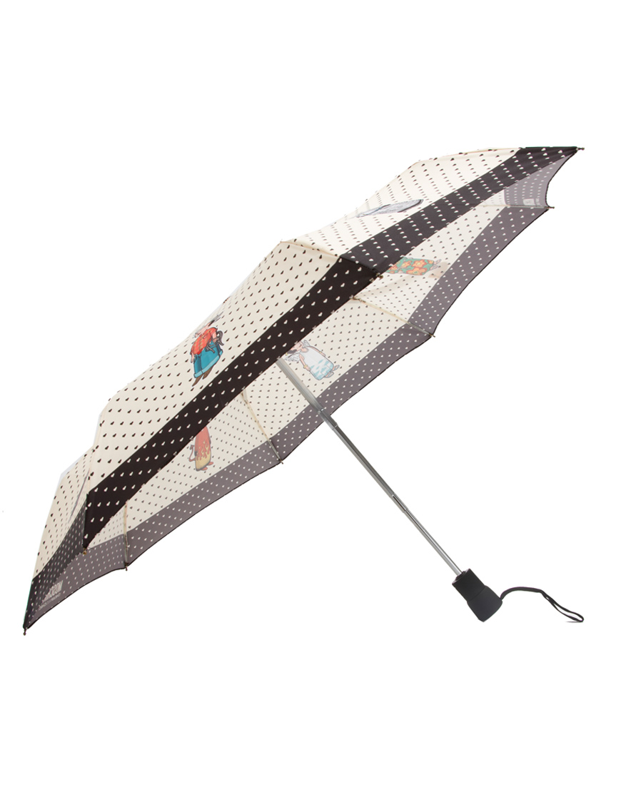Boutique Moschino Moschino Cheap Chic Spots Olivia Umbrella in Black | Lyst