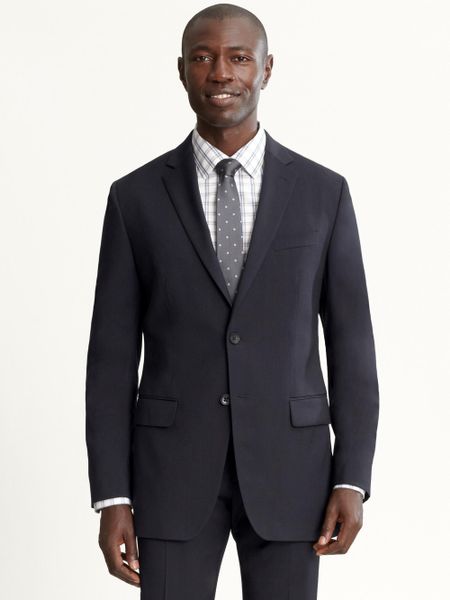 Banana Republic Tailored-Fit Navy Italian Wool Suit Jacket in Blue for ...