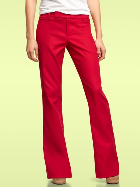Gap Modern Boot Pants in Red | Lyst