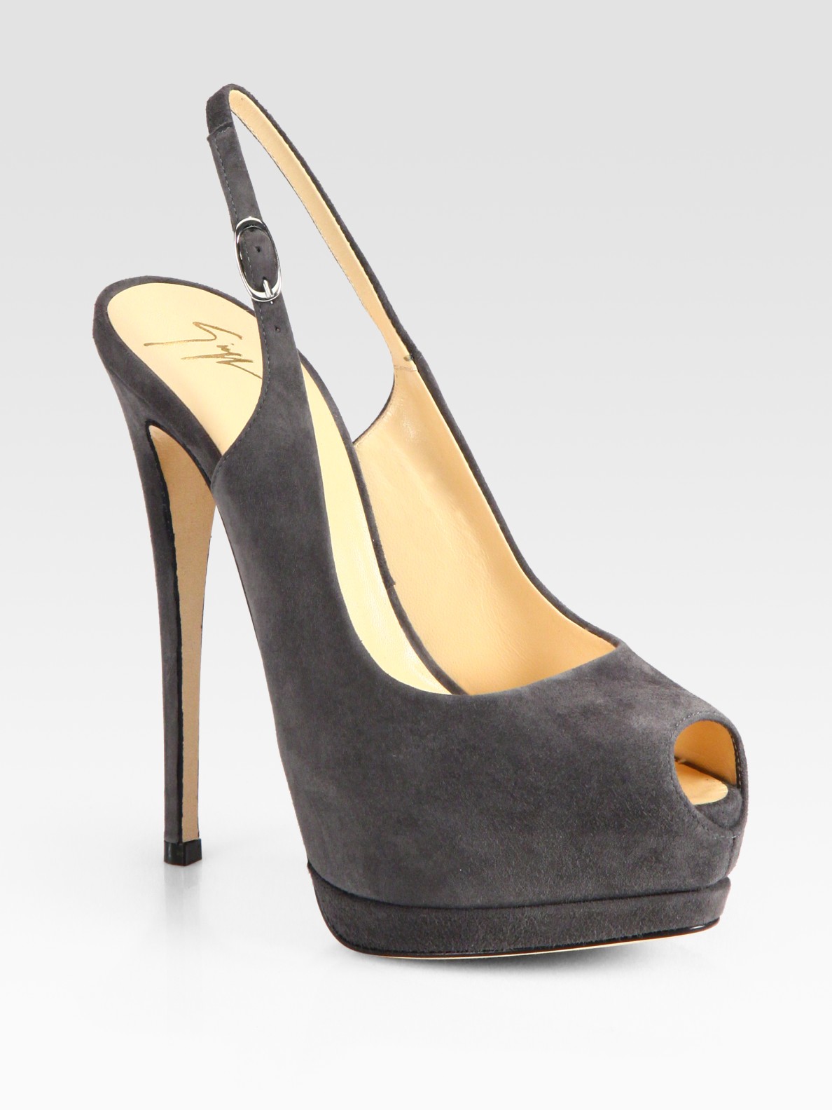 gray slingback