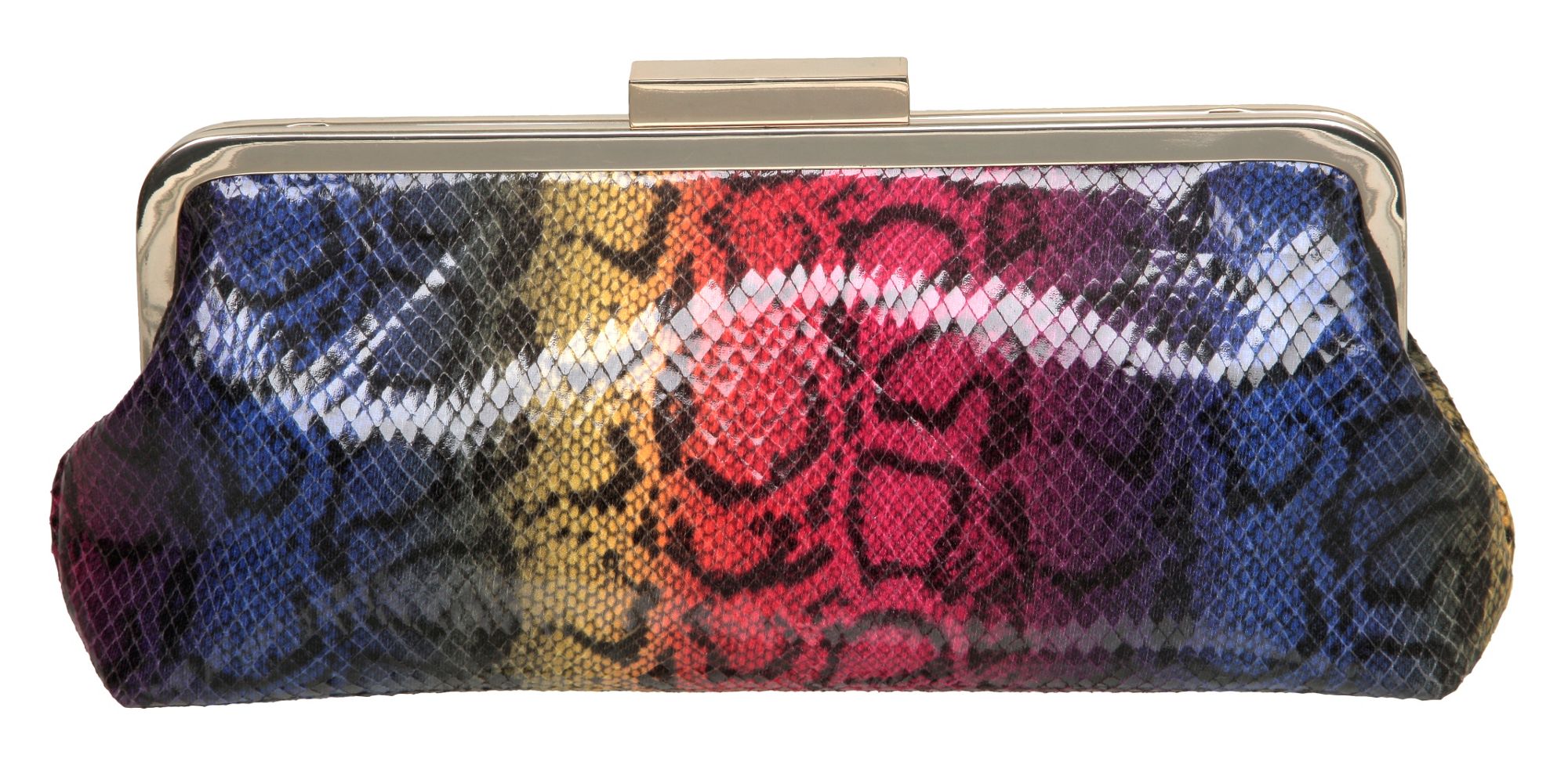 Dune B Lainbow Multi Coloured Faux Snake Clutch Bag in Blue (multi ...