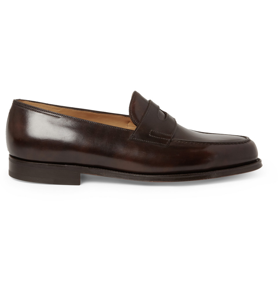 John Lobb Lopez Leather Loafers in Brown for Men | Lyst