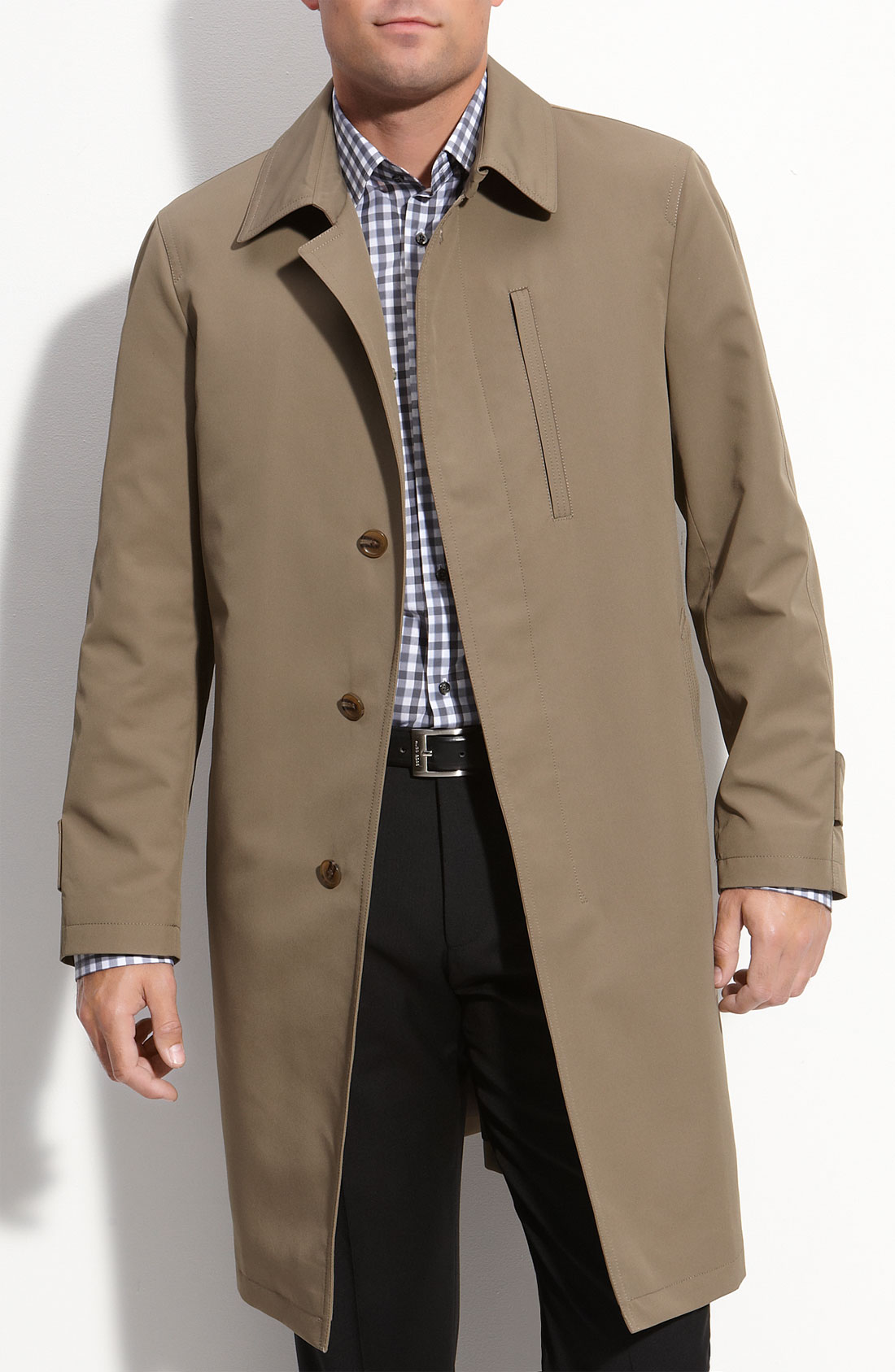 Sanyo Streamlined Trench Coat in Beige for Men (dark taupe) | Lyst