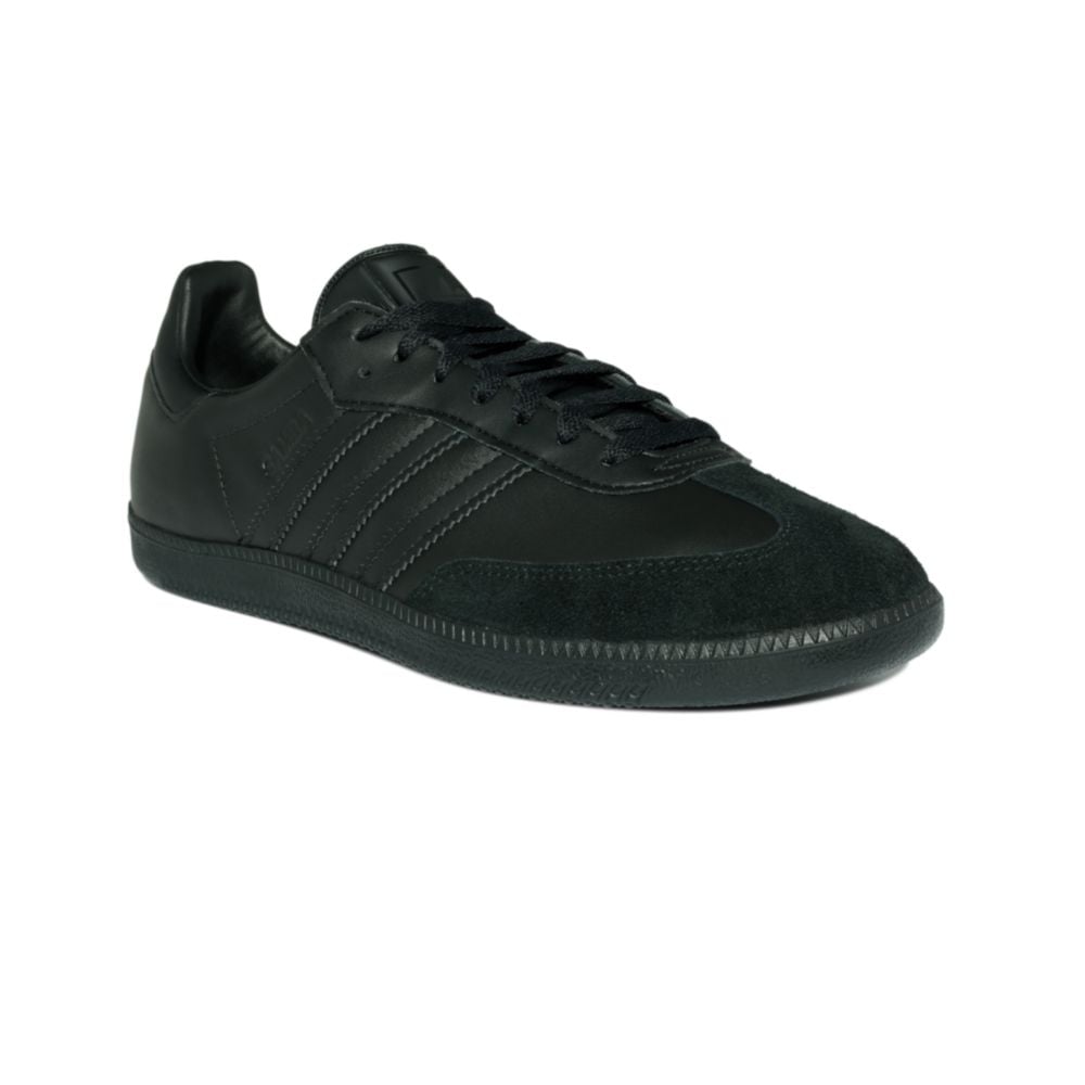 adidas Leather Samba Sneakers in Black/Black/Black (Black) for Men | Lyst