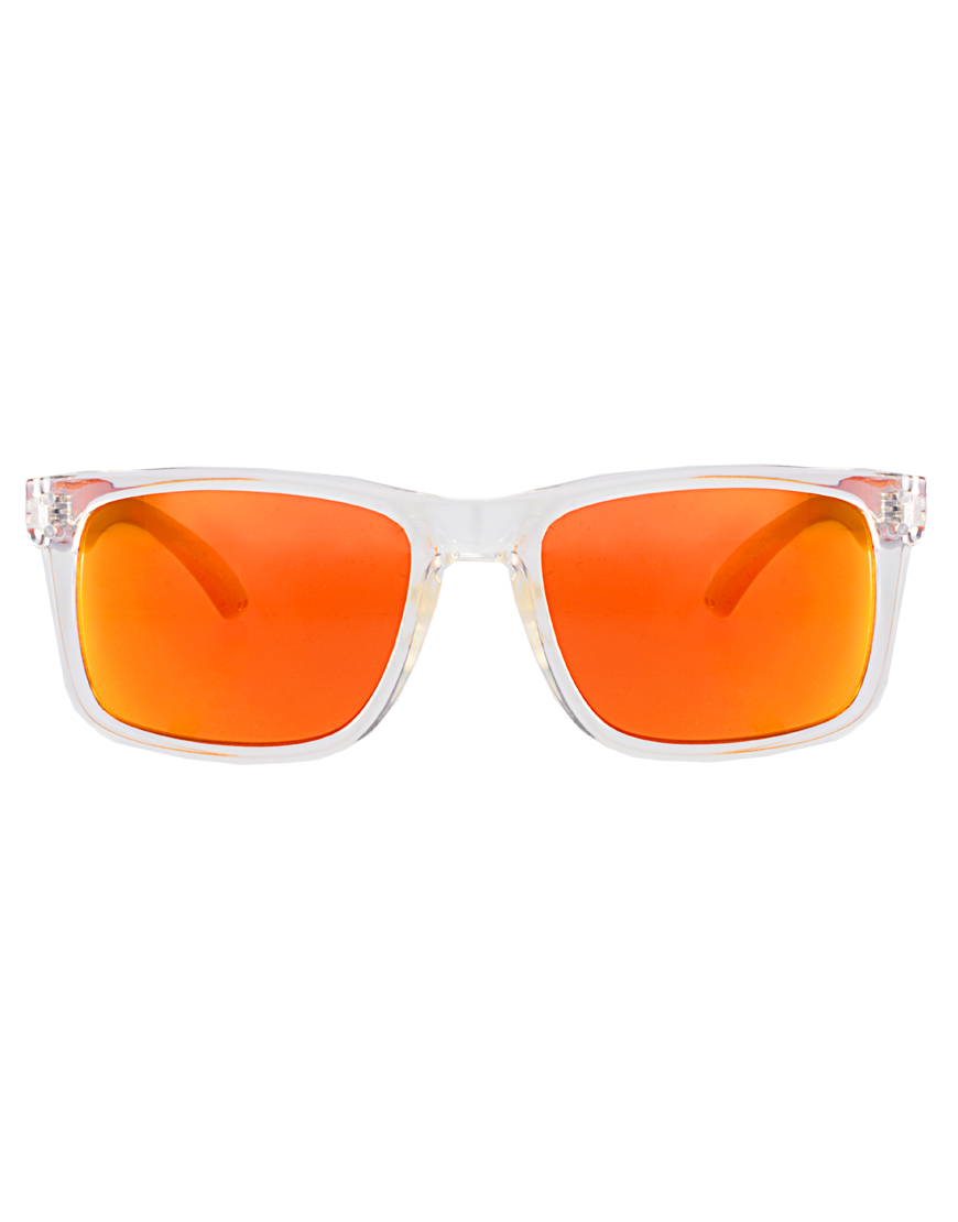 square orange lens sunglasses