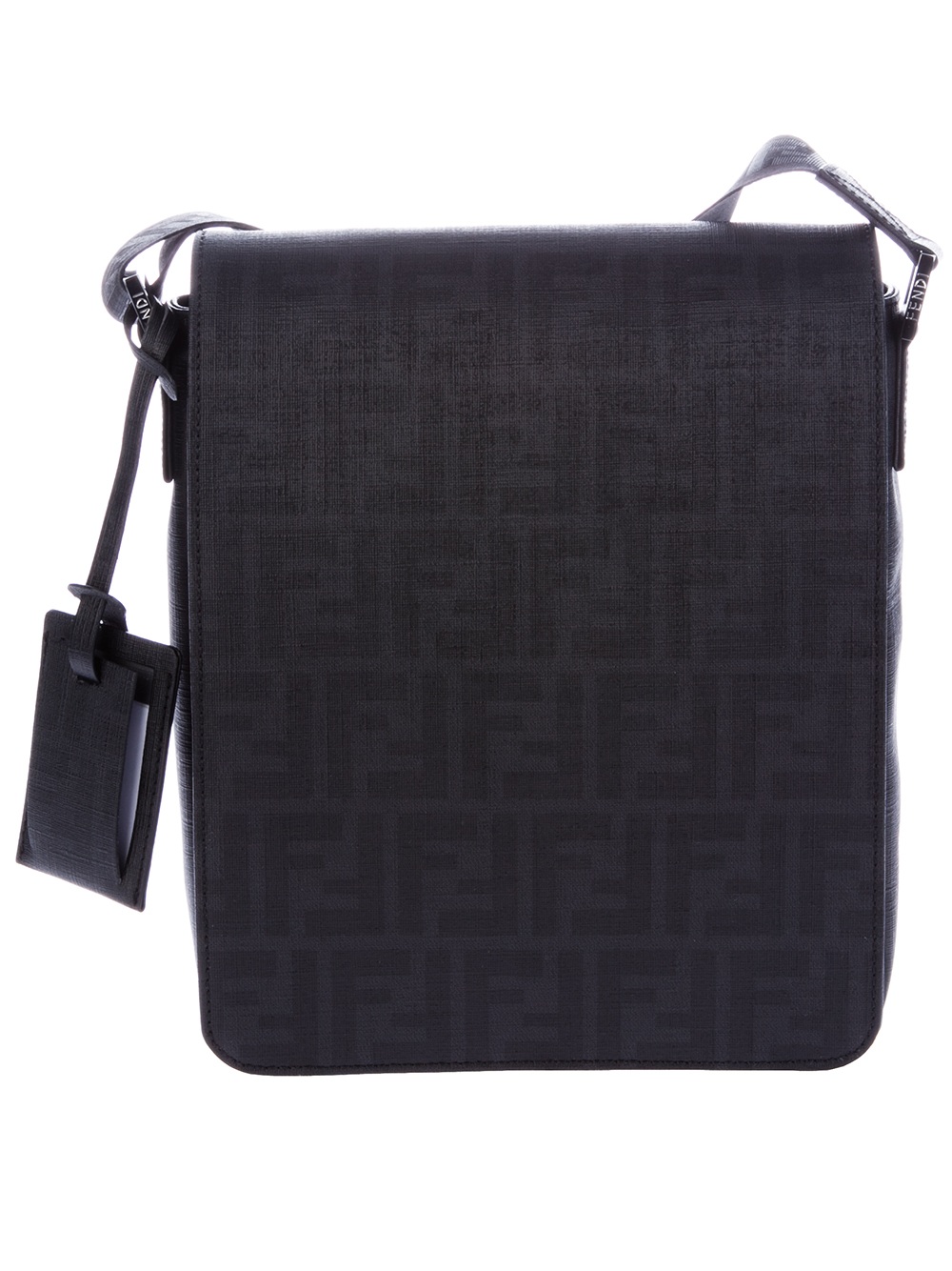 Fendi Monogram Shoulder Bag in Black for Men | Lyst