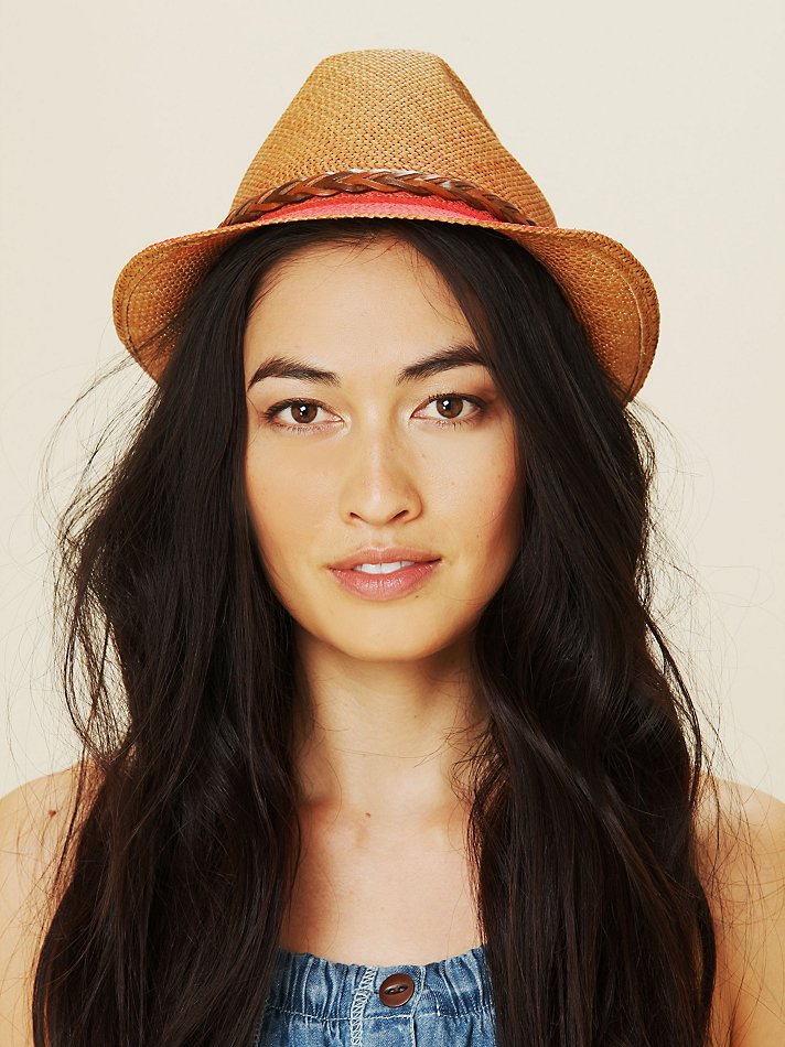 Lyst Free People Dip Dye Straw Hat in Natural