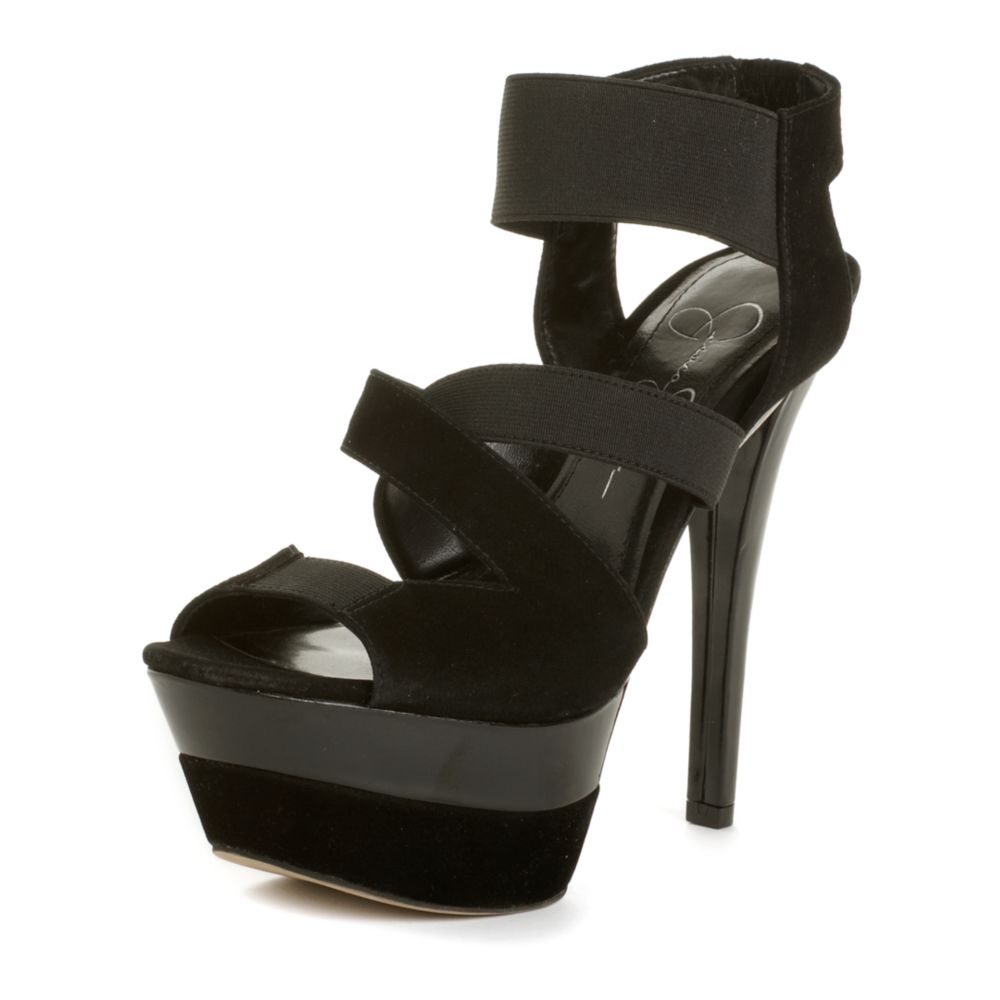 Jessica Simpson Malika Platform Sandals in Black | Lyst