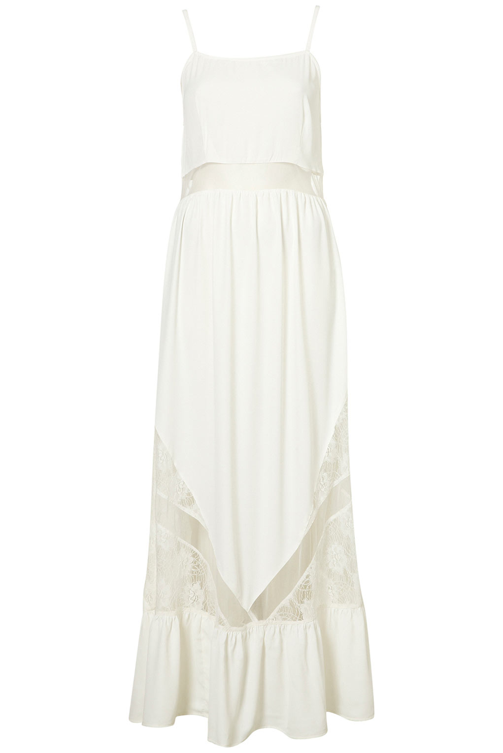 topshop white maxi dress