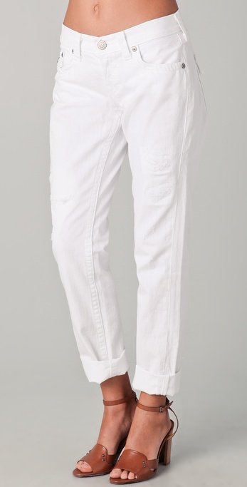 Boyfriend white jeans Clearance