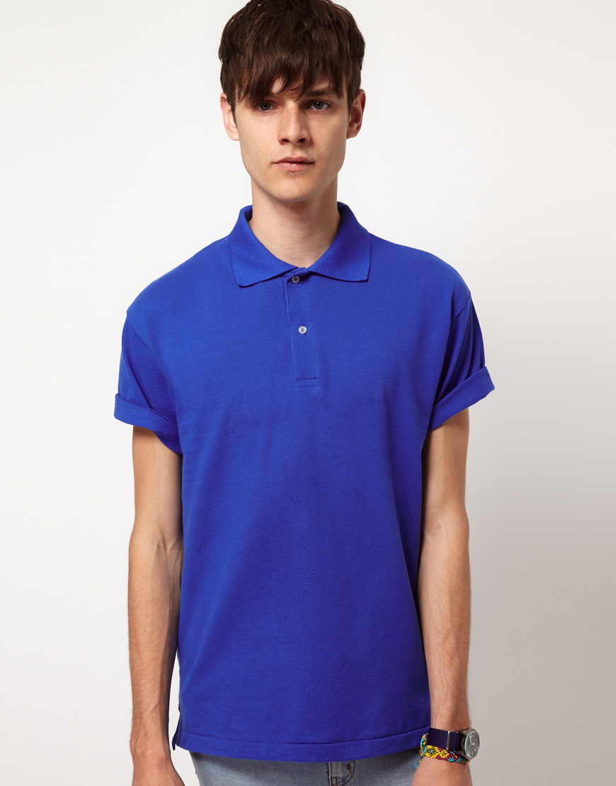  American  Apparel  American  Apparel  Polo  Shirt in Blue for 