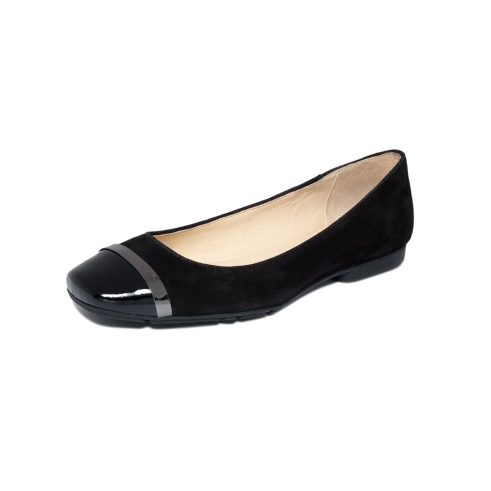 calvin klein black flat shoes