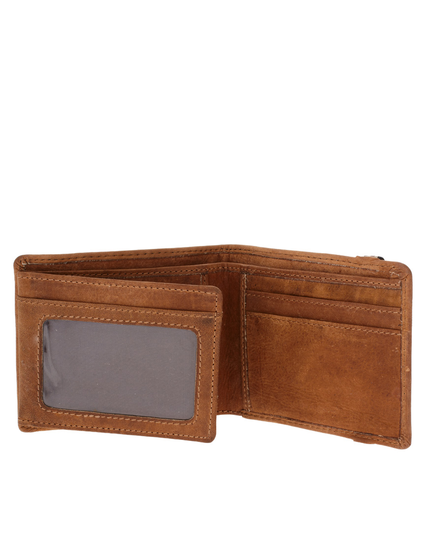 Lyst River Island Leather Wallet in Brown for Men