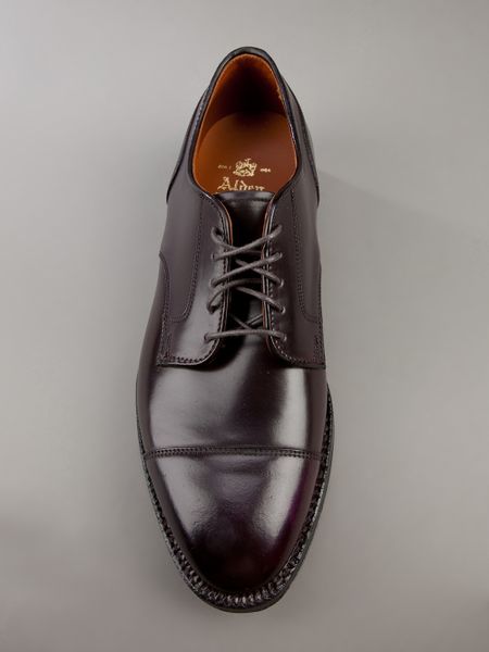 Alden Derby Shoe in Brown for Men | Lyst