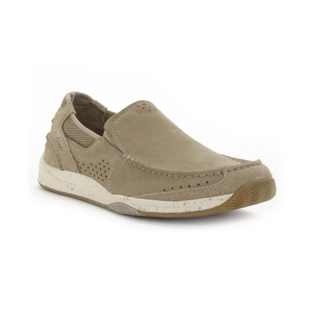 clarks slip on loafers