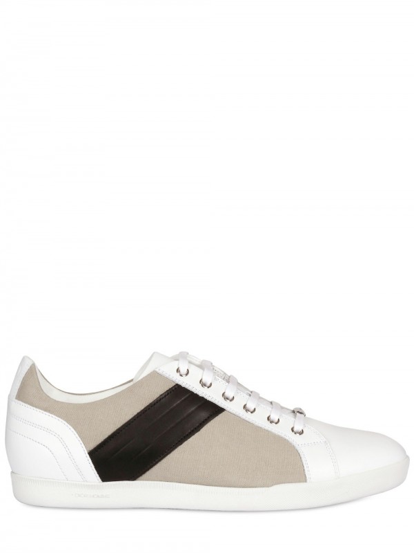 Dior Homme Calfskin Sneakers in White for Men - Lyst