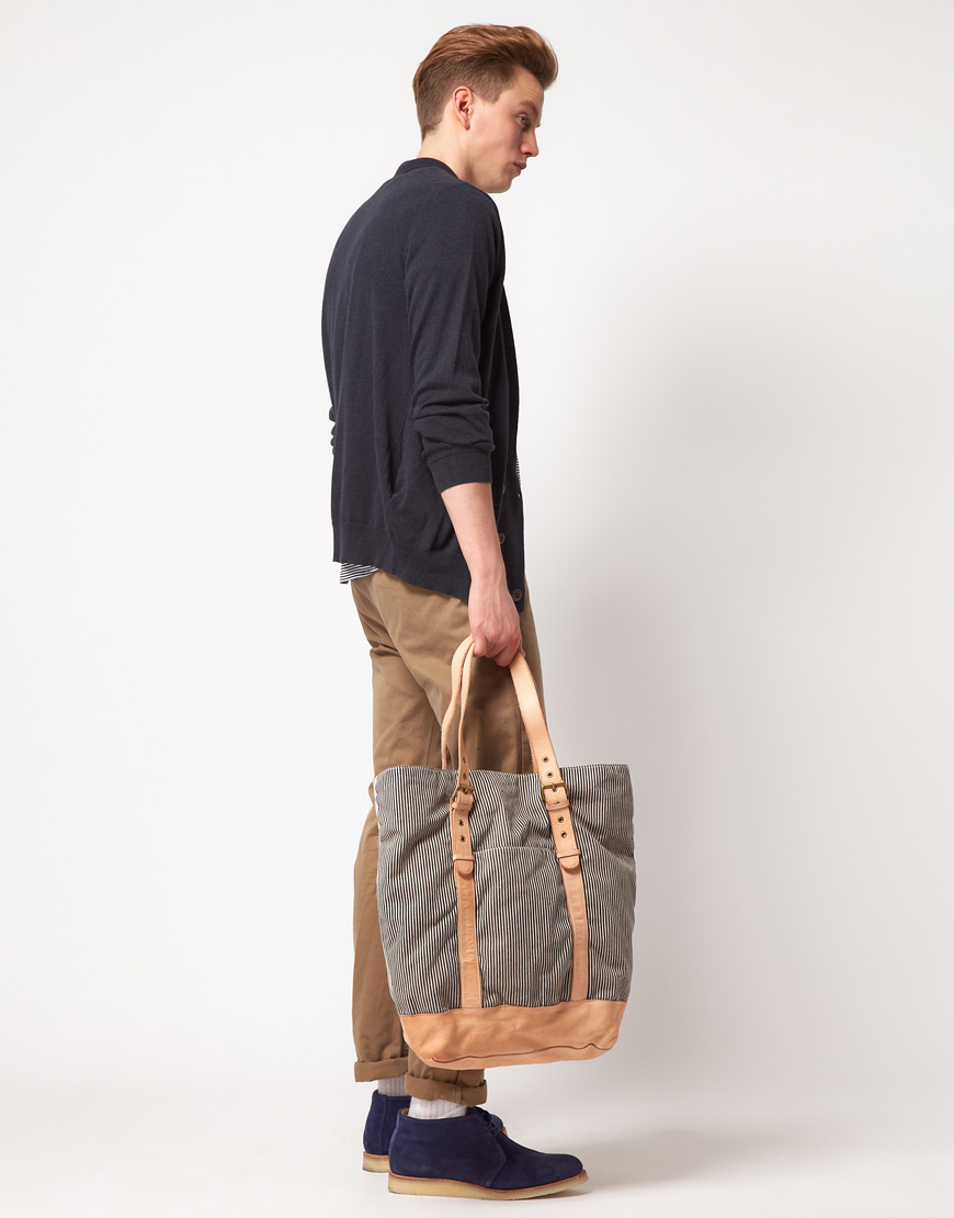 Paul Smith Paul Smith Jeans Tote Bag in Gray for Men