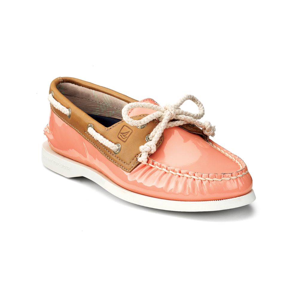 coral boat shoes