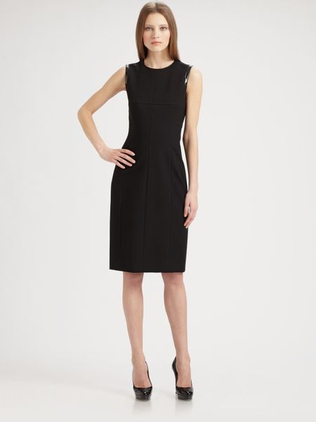 Akris Punto Detachable Turtleneck Dress in Black | Lyst