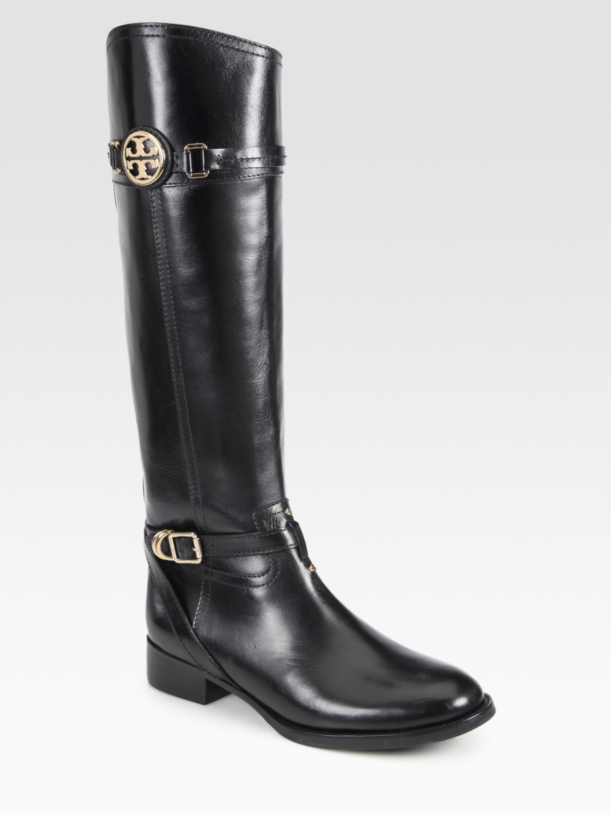 tory burch leather riding boots