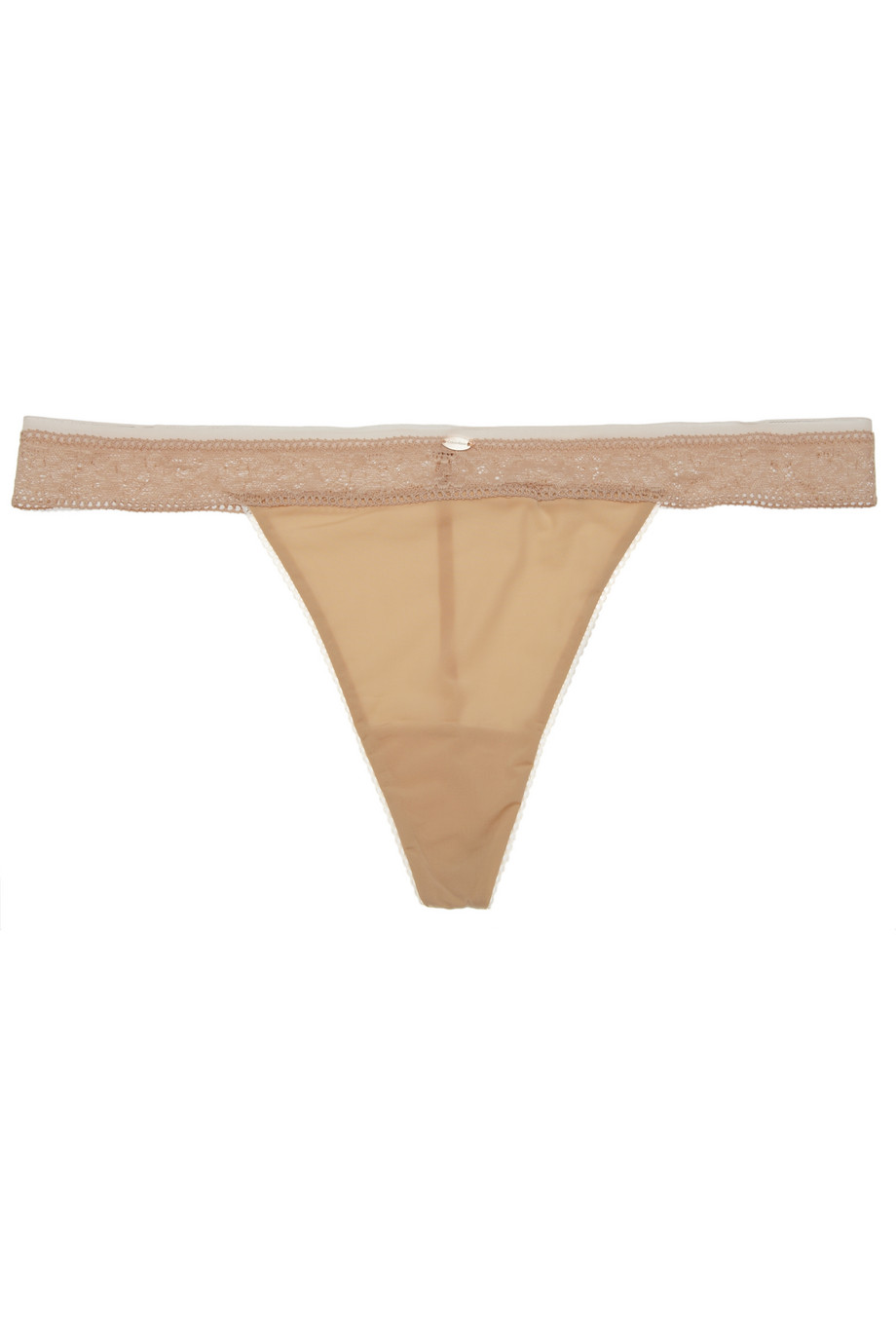 Calvin Klein Naked Glamour Lace Thong in Black (Natural) - Lyst