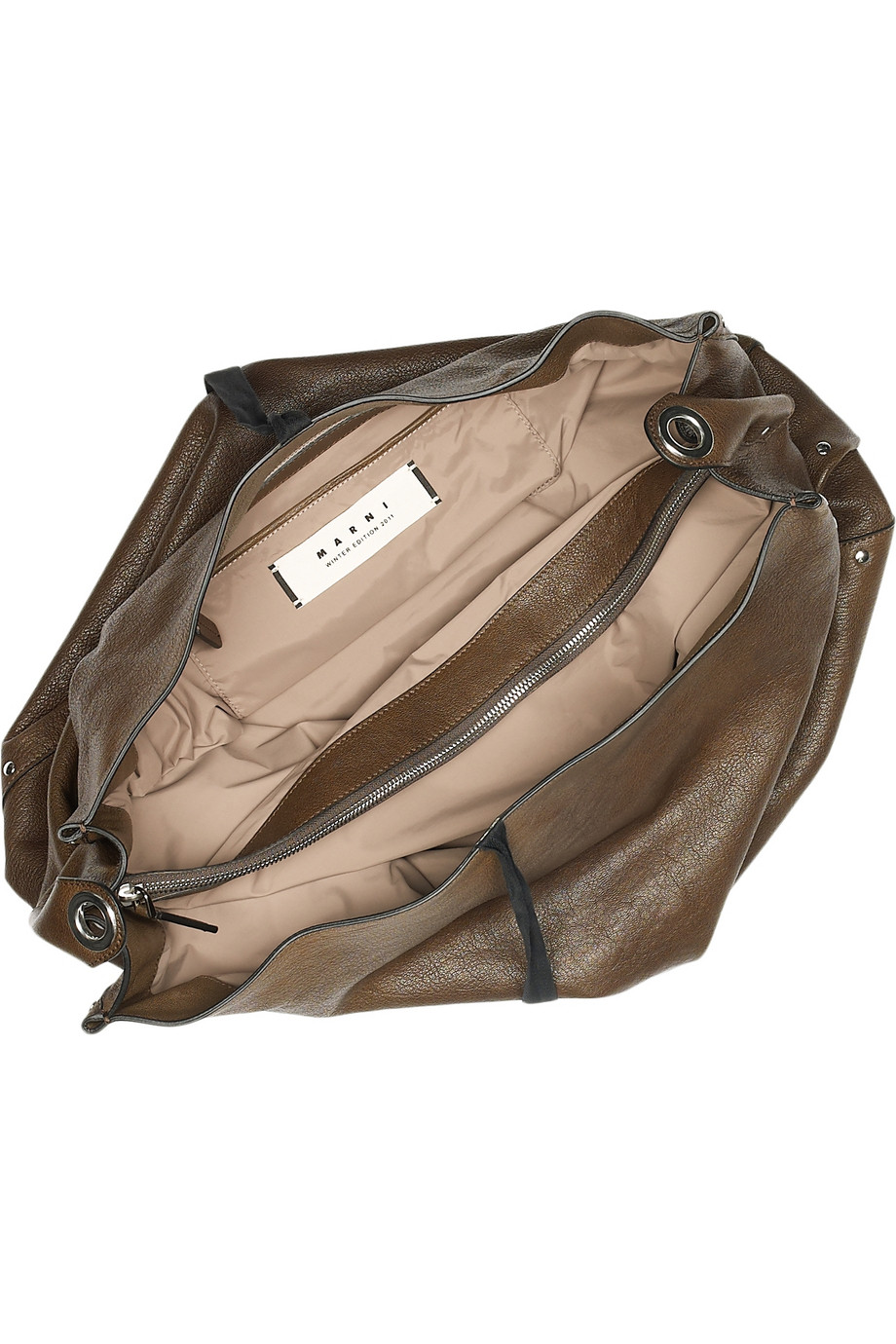 Marni Slouchy Leather Hobo Bag in Chocolate (Brown) Lyst