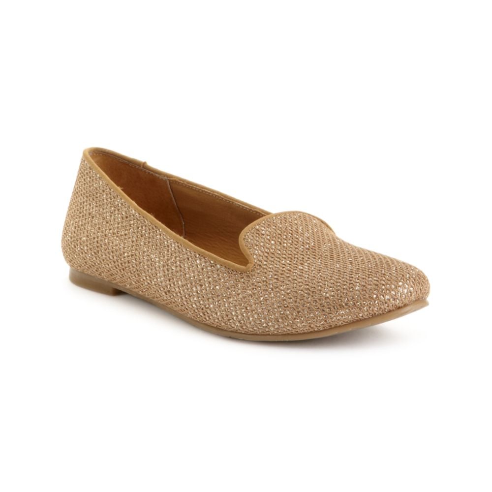Chinese Laundry Tic Tac Smoking Flats in Beige (gold) | Lyst