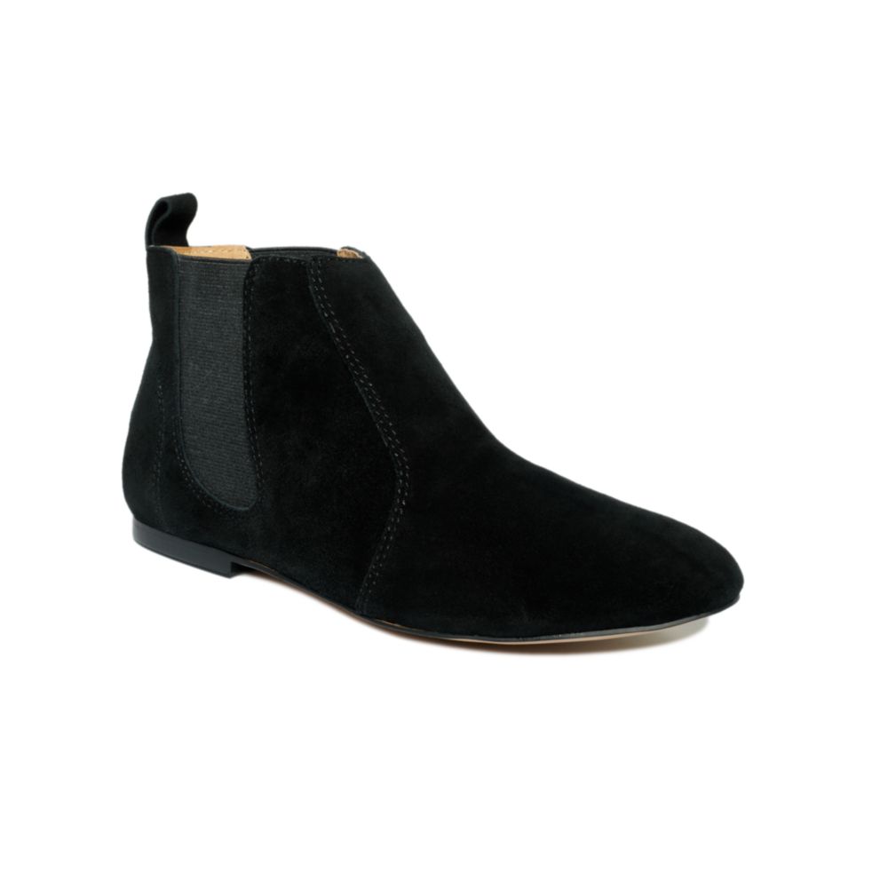 report booties black