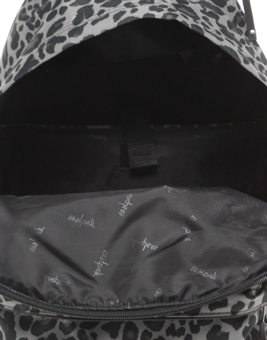eastpak leopard print backpack