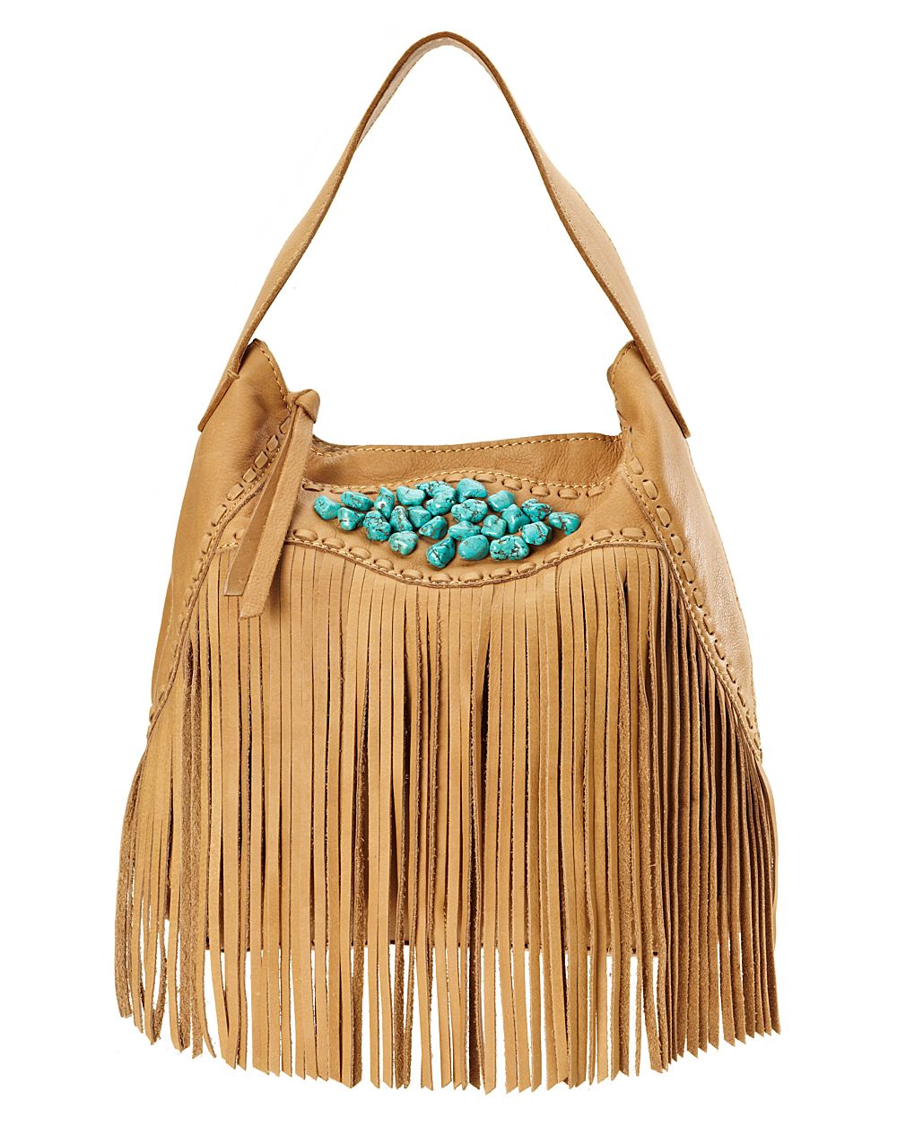 large fringe hobo bag