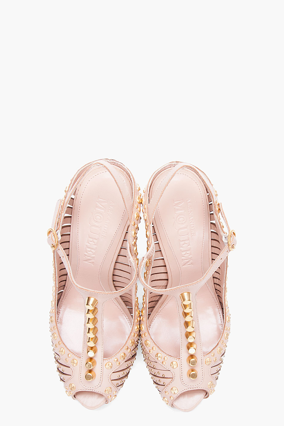 alexander mcqueen heels with studs