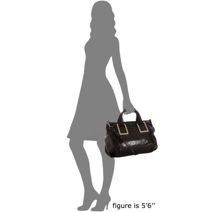 Chlo Black Lambskin Leather Ethel Medium Convertible Tote in ...  