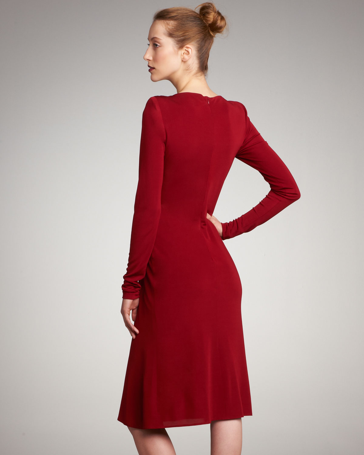 Red jersey cocktail dress Red jersey cocktail dress