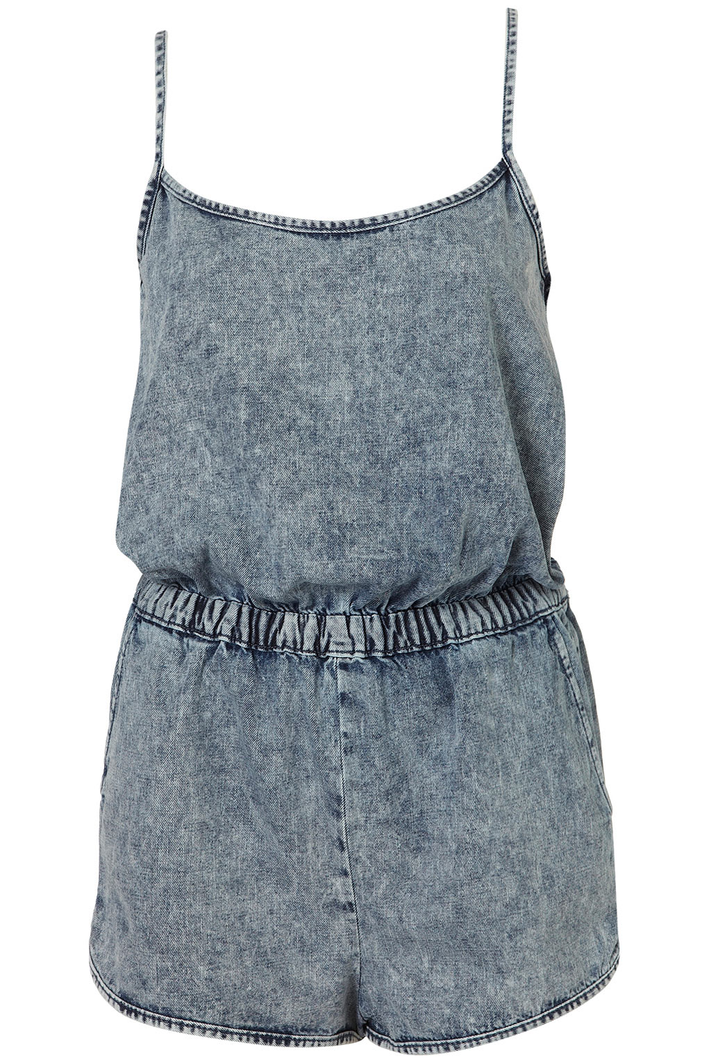 topshop denim playsuit