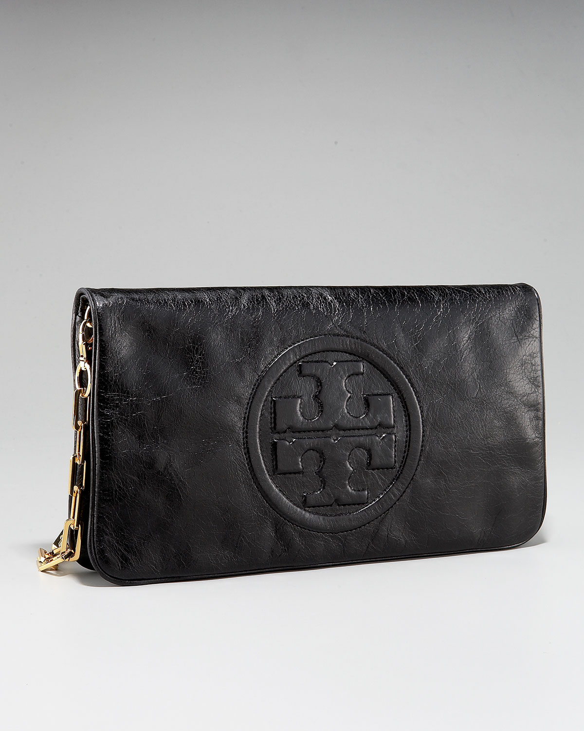 tory burch leather clutch